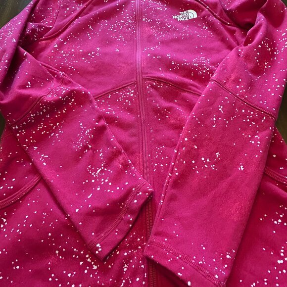 The North Face Women's Full Zip Jacket Galaxy Splatter Dark Pink Size Small - Picture 10 of 16